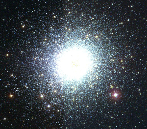 A bright globular cluster (M2)